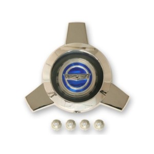 FORD MUSTANG 1965-1966 EMBLEME CENTRE DE JANTE AVEC LOGO BLEU Wire spoke center cap only blue center SCOTT DRAKE C5AZ-1141-A