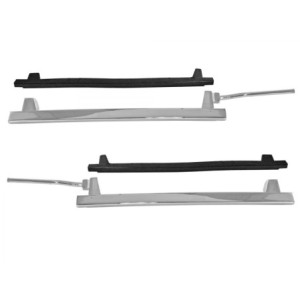 FORD MUSTANG 1969-1970 SPORTSROOF FASTBACK PAIRE DE CONTOURS DE QUART DE VITRE Quarter Glass Frame Pair SCOTT DRAKE C9ZZ-6330222