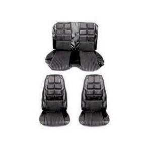 FORD MUSTANG 1970 CABRIOLET SET DE COUVRE SIEGES DELUXE NOIR Deluxe full set convertible upholstery black SCOTT DRAKE 70CV-D-FUL