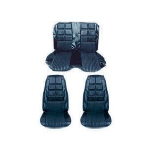 FORD MUSTANG 1970 CABRIOLET SET DE COUVRE SIEGES DELUXE BLEU Deluxe full set convertible upholstery blue SCOTT DRAKE 70CV-D-FULL