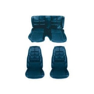 FORD MUSTANG 1970 FASTBACK SET DE COUVRE SIEGES DELUXE BLEU Fastback Deluxe full set upholstery blue SCOTT DRAKE 70FB-D-FULL-BL