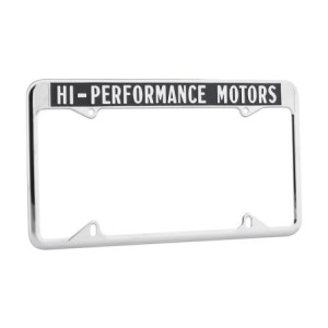 FORD MUSTANG 1964-1973 CADRE DE PLAQUE D IMMATRICULATION HAUTE PERFORMANCE MOTORS high Performance Motors Licence Plate Frame SC