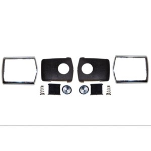 FORD MUSTANG 1968-1970 KIT DE BOUCLES DE CEINTURS DELUXE CHROME Seat Belt Buckle Restoration Kit Deluxe Chrome SCOTT DRAKE C8AZ