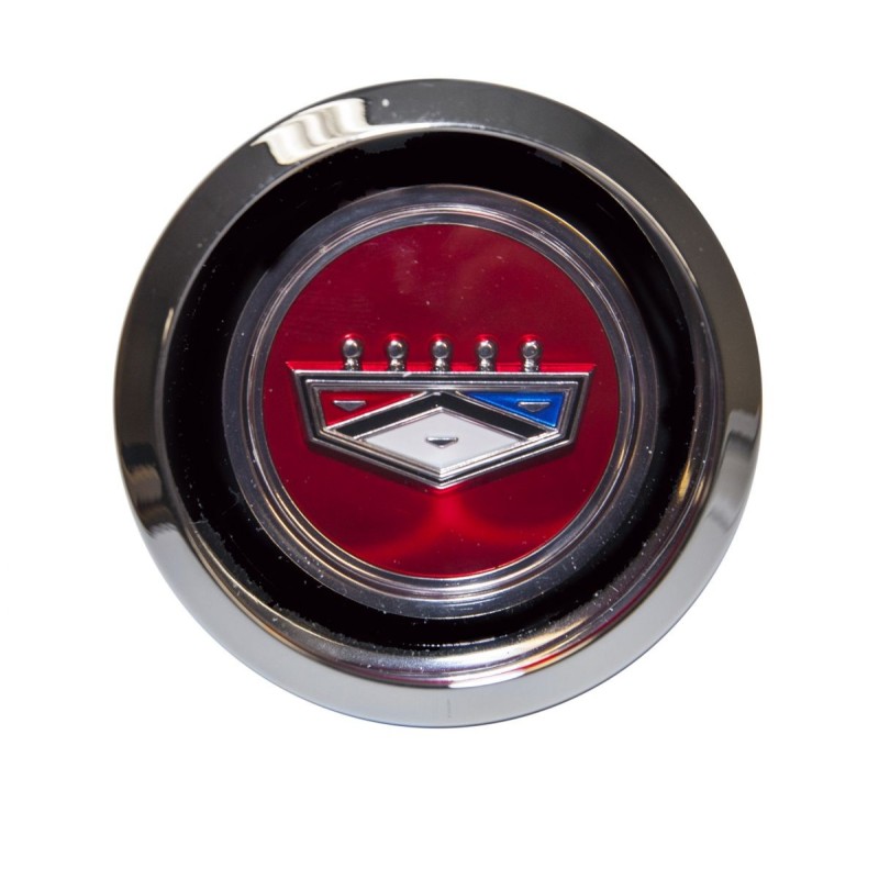 FORD MUSTANG 1969-1973 MAGNUM 500 CENTRE DE ROUE ROUGE Hub cap Red SCOTT DRAKE C9OZ-1130-RED