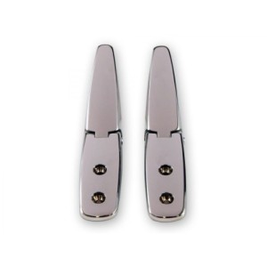 FORD MUSTANG 1969-1970 PAIRE DE CHARNIERES DE PERSIENNES SUPERIEURES Louver Upper Hinges pair SCOTT DRAKE C9ZZ-6344268-H