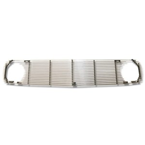 FORD MUSTANG 1969 GRILLE DE CALANDRE ALUMINIUM NOIR POLI ALUMINIUM SUR FACE Billet aluminium grille SCOTT DRAKE C9ZZ-8200-BLT