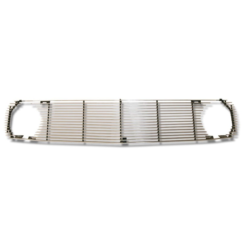 FORD MUSTANG 1969 GRILLE DE CALANDRE ALUMINIUM NOIR POLI ALUMINIUM SUR FACE Billet aluminium grille SCOTT DRAKE C9ZZ-8200-BLT
