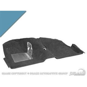 FORD MUSTANG 1971-1973 CABRIOLET KIT TAPIS MOULE BLEU Convertable Molded Carpet Kit Medium Blue SCOTT DRAKE CAR71-CV-BL