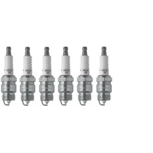 6 BOUGIES NGK WR5 V-Power 2438 FORD MUSTANG L6 170 200 250 ci 1964-1973 (version grosses bougies prise sur clé de 21 mm) NE PASS