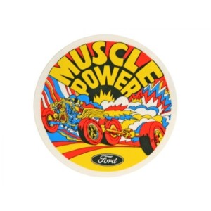 FORD MUSTANG 1964-2015 AUTOCOLLANT MUSCLE CAR Muscle Power Exterior Decal SCOTT DRAKE DZ-114
