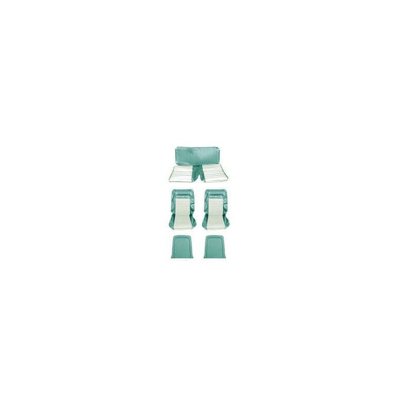 FORD MUSTANG 1965-1967 FASTBACK SET DE HOUSSE COUVRE SIEGES SPORT BLEU TURQUOISE Fastback Pony Sport Seat Aqua SCOTT DRAKE SS-66