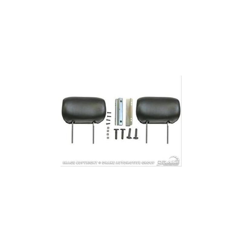 FORD MUSTANG 1964-1967 PAIRE DE REPOSES TETE POUR SIEGES SPORT BLEU FONCE Sport Seat headrest Dark Blue pair SCOTT DRAKE SS-HR-D