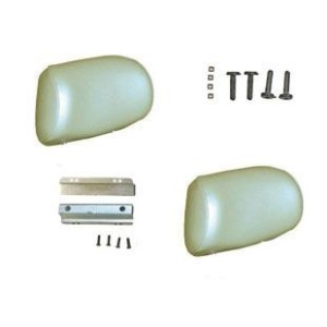 FORD MUSTANG 1964-1967 PAIRE DE REPOSES TETE POUR SIEGES SPORT LIERRE DORE Sport Seat headrest Ivy Gold pair SCOTT DRAKE SS-HR-I
