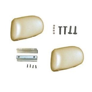 FORD MUSTANG 1964-1967 PAIRE DE REPOSES TETE POUR SIEGES SPORT PARCHEMIN Sport Seat headrest Parchment pair SCOTT DRAKE SS-HR-PR