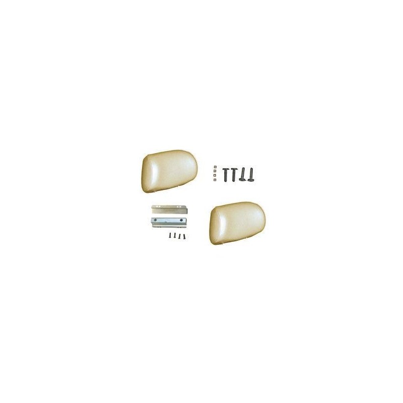 FORD MUSTANG 1964-1967 PAIRE DE REPOSES TETE POUR SIEGES SPORT PARCHEMIN Sport Seat headrest Parchment pair SCOTT DRAKE SS-HR-PR