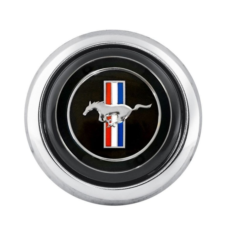 FORD MUSTANG 1964-1973 BOUTON DE KLAXON TRI BARRE Tri-Bar Horn Button SCOTT DRAKE S7MS-3623-MG