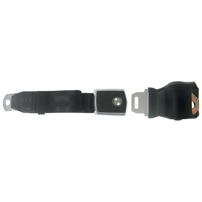 FORD MUSTANG 1968-1969 CEINTURE DE SECURITE NOIRE RETRACTABLE CONCOURS DELUXE Concours Deluxe Black Retractable seat belt SCOTT
