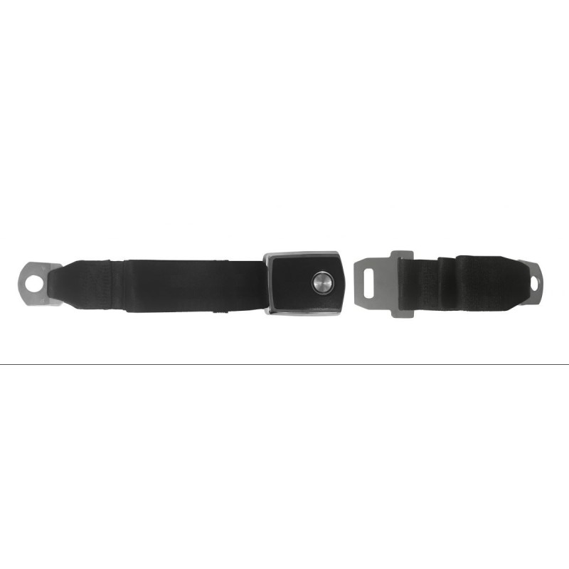 FORD MUSTANG 1968-1970 CEINTURE DE SECURITE NOIRE CONCOURS DELUXE Concours Deluxe Black seat belt SCOTT DRAKE SB-BK-68-C