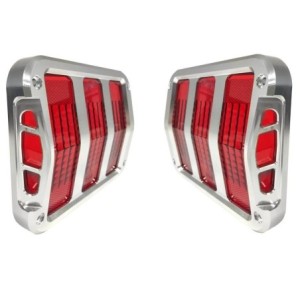 FORD MUSTANG 1964-1966 CONTOUR DE FEU ARRIERE SIDEWINDER ALUMINIUM Billet Tail Light Bezels SCOTT DRAKE B-13489-C