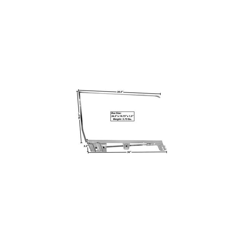 FORD MUSTANG 1967-1968 CABRIOLET CHASSI DE FENETRE SANS VITRE COTE DROIT PASSAGER door window frame kit rh conv MUSCLECAR GT 361