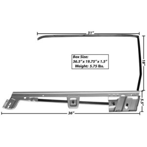 FORD MUSTANG 1967-1968 CABRIOLET CHASSI DE FENETRE SANS VITRE COTE GAUCHE CONDUCTEUR door window frame kit lh conv MUSCLECAR GT
