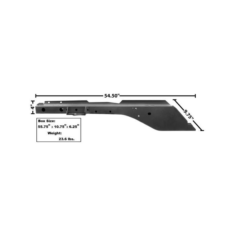 FORD MUSTANG 1965-1970 COUPE CABRIOLET FASTBACK LONGERON COMPLET AVANT DROIT COTE PASSAGER Front Frame Rail MUSCLECAR GT 3630W C