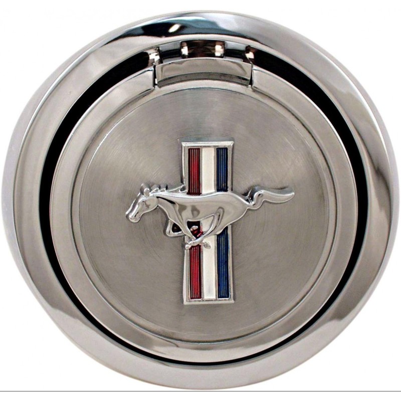 FORD MUSTANG 1967 BOUCHON DE RESERVOIR TRAPPE A ESSENCE DELUXE OUVERTURE POP Deluxe pop-open gas cap SCOTT DRAKE C7ZZ-9030-D