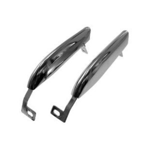 FORD MUSTANG 1967-1968 PAIRE DE BANANES POUR PARE CHOC AVANT SANS TROUS front bumper guards without trim hole MUSCLECAR GT 3637A