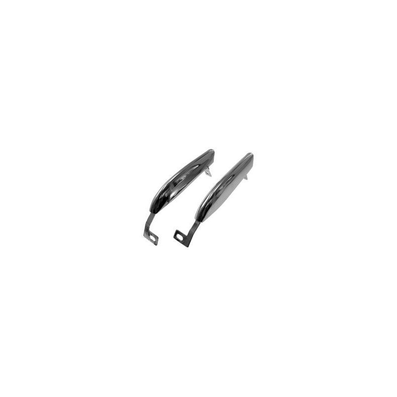 FORD MUSTANG 1967-1968 PAIRE DE BANANES POUR PARE CHOC AVANT SANS TROUS front bumper guards without trim hole MUSCLECAR GT 3637A
