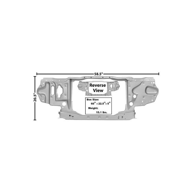 FORD MUSTANG 1971-1973 FACE AVANT SUPPORT DE RADIATEUR Radiator Support with cross member MUSCLECAR GT 3640J