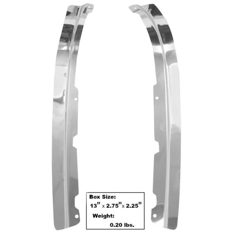 FORD MUSTANG 1968 door sash escutcheon pr stainless fb MUSCLECAR GT 3640XF