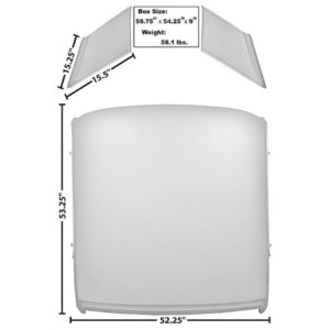 FORD MUSTANG 1964-1966 COUPE PANNEAU DE TOIT roof panel MUSCLECAR GT 3643XH