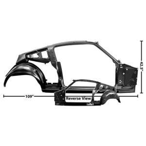 FORD MUSTANG 1964-1966 FASTBACK LATERAL DROIT quarter/door frame assy rh MUSCLECAR GT 3644E
