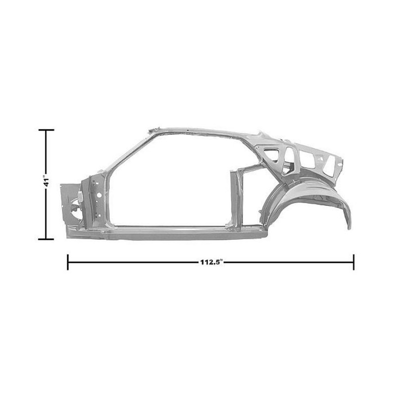 FORD MUSTANG 1969 FASTBACK SPORTSROOF LATERAL GAUCHE quarter/door frame assy lh MUSCLECAR GT 3645S