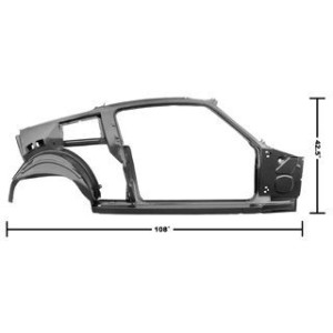 FORD MUSTANG 1967-1968 FASTBACK LATERAL DROIT COTE PASSAGER ASSEMBLE quarter/door frame assy rh MUSCLECAR GT 3645T