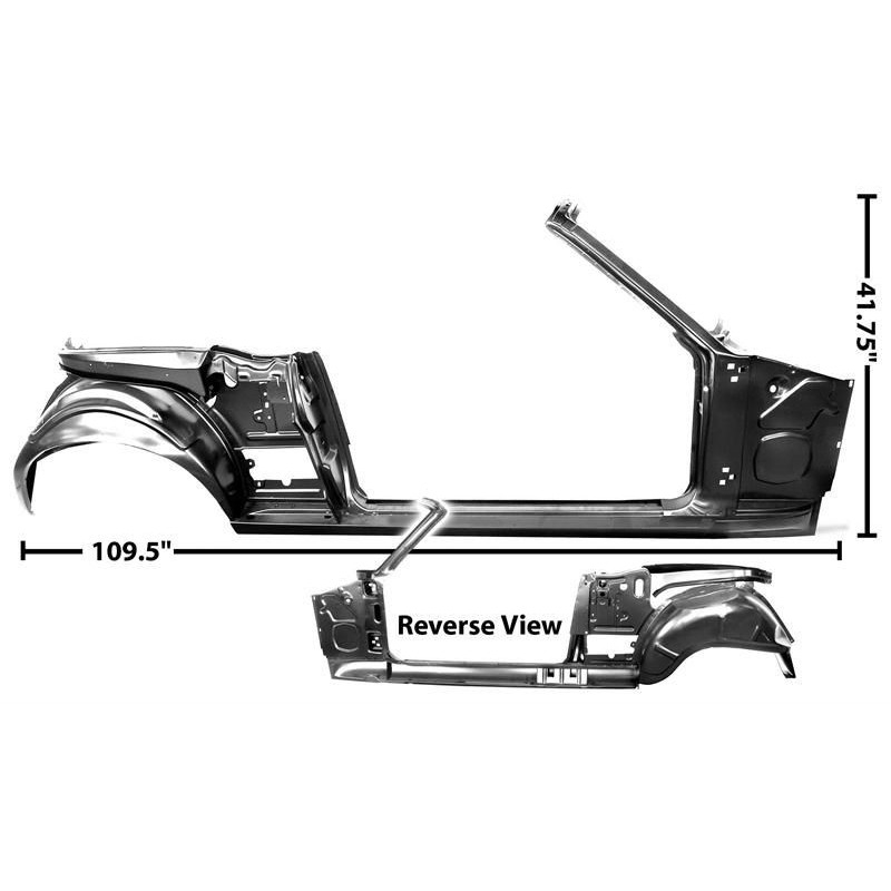FORD MUSTANG 1967-1968 CABRIOLET LATERAL DROIT quarter/door frame assy rh conv MUSCLECAR GT 3645V