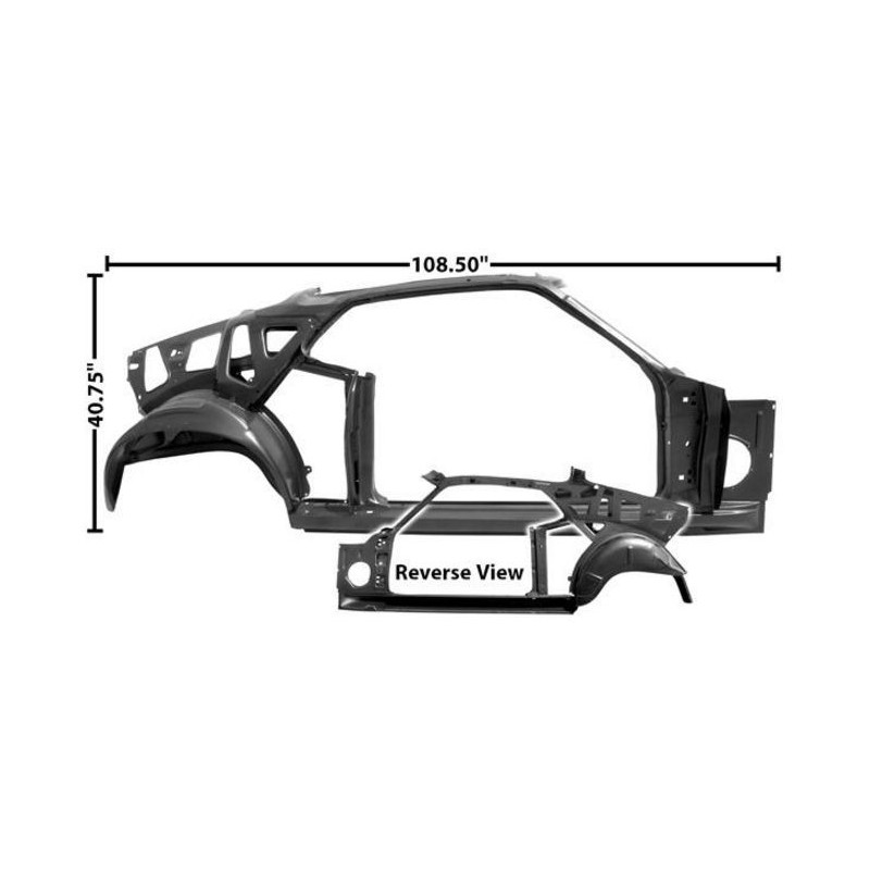 FORD MUSTANG 1970 FASTBACK SPORTSROOF LATERAL DROIT quarter/door frame assy rh MUSCLECAR GT 3645Y