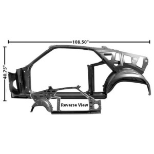 FORD MUSTANG 1970 FASTBACK SPORTSROOF LATERAL GAUCHE quarter/door frame assy lh MUSCLECAR GT 3645Z