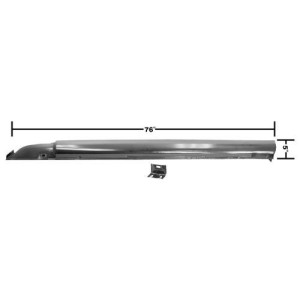 FORD MUSTANG 1964-1966 COUPE FASTBACK BAS DE CAISSE COMPLET GAUCHE COTE CONDUCTEUR rocker Panel Complete Left Hand MUSCLECAR GT