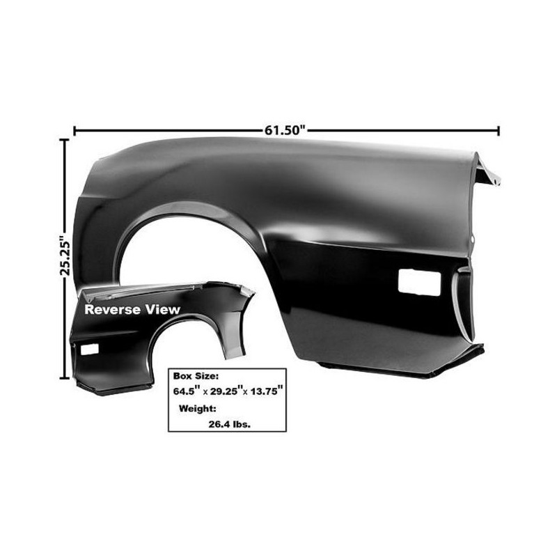 FORD MUSTANG 1970 CABRIOLET AILE ARRIERE GAUCHE quarter panel lh conv MUSCLECAR GT 3647XX