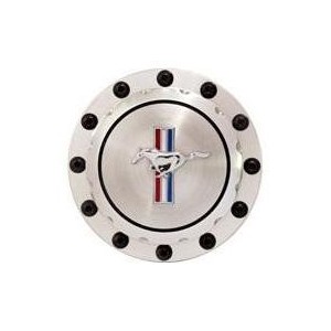 FORD MUSTANG 1964-1973 BOUCHON DE RESERVOIR TRAPPE A ESSENCE ALUMINIUM TAILLE MASSE CHEVAL Billet Fuel Cap Horse Emblem SCOTT DR