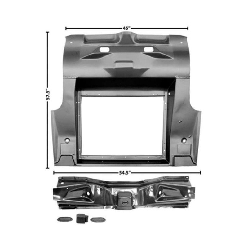 FORD MUSTANG 1964-1966 PLANCHER DE COFFRE COUPE ET FASTBACK trunk floor complete MUSCLECAR GT 3649S