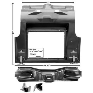 FORD MUSTANG 1967-1968 PLANCHER DE COFFRE CABRIOLET trunk floor complete conv MUSCLECAR GT 3649TA