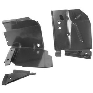 FORD MUSTANG 1969-1970 COUPE ET FASTBACK SPORTSROOF CAISSON RENFORT ANTI TORSION GAUCHE COTE CONDUCTEUR torque box lh MUSCLECAR