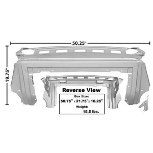 FORD MUSTANG 1967-1968 FORD MUSTANG 1967-1968 FASTBACK SQUELETTE DE SUPPORT DE COFFRE Fastback back Rear Upper Panel Brace MUSCL