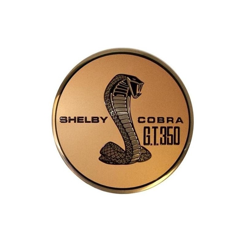 FORD MUSTANG 1967 SHELBY GT 350 EMBLEME DE BOUCHON DE RESERVOIR TRAPPE A ESSENCE Gas Cap Emblem GT350 SCOTT DRAKE S7MS-9030-350