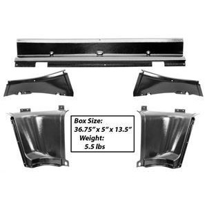 FORD MUSTANG 1964-1966 FASTBACK trim rear upper panel 5pc/set MUSCLECAR GT M3548JA
