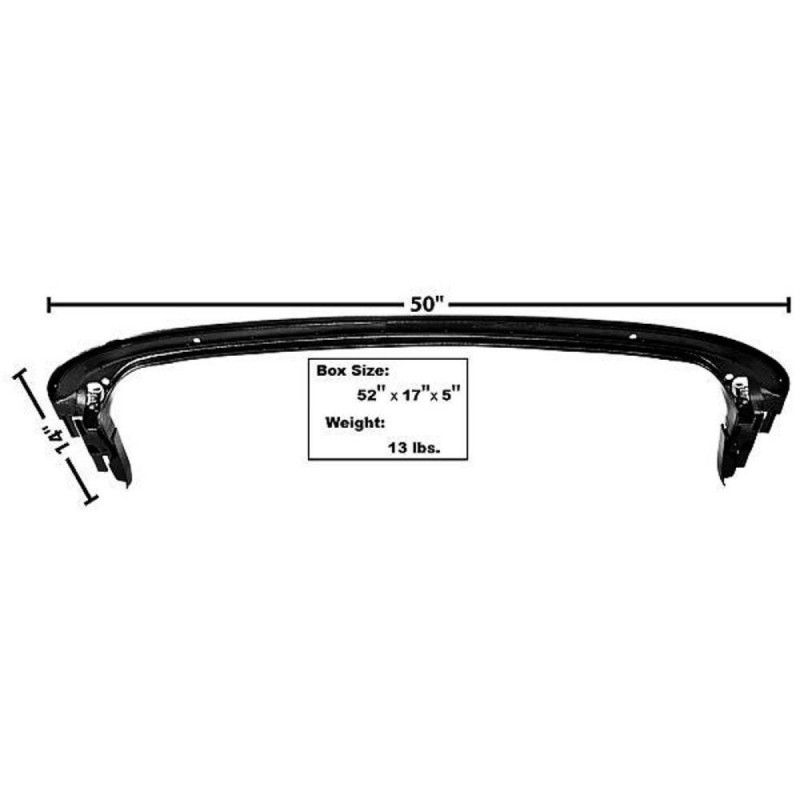 FORD MUSTANG 1965-1968 CABRIOLET PARTIE AVANT D ARMATURE DE CAPOTE front convertible top header assy MUSCLECAR GT MSTCT02-E