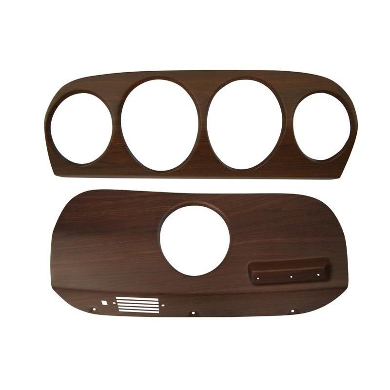 FORD MUSTANG 1969 dash cover trim walnut wood grain driver & passenger 2pcs/set MUSCLECAR GT MSTDI02-D