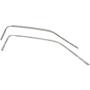 FORD MUSTANG 1965-1966 FASTBACK PAIRE RAIL INOX DE GOUTTIERE DE TOIT Drip Rail Sash escutcheon stainless MUSCLECAR GT MSTMD12-N